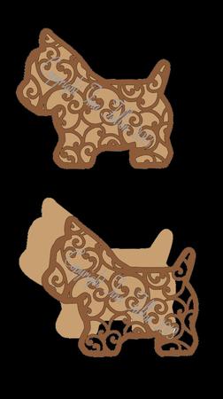 Filigree Scottie Dog