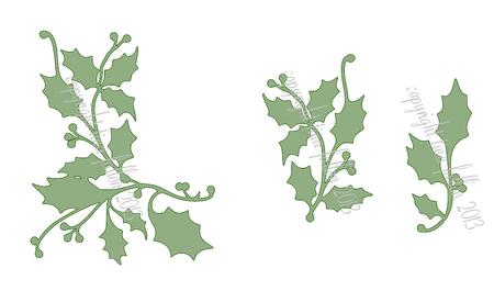 Holly Borderscorners Embellishments