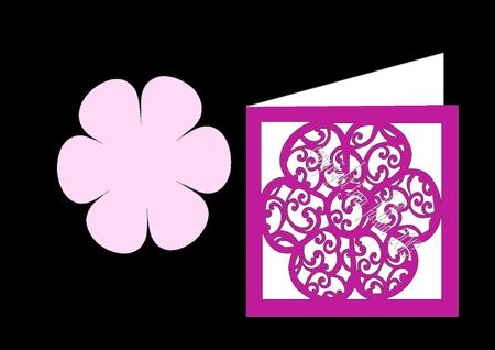Filigree Daisy Card Template