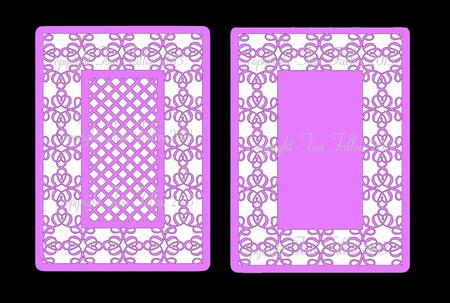 Set Of 2 Decorative Filigree Frames Toppers