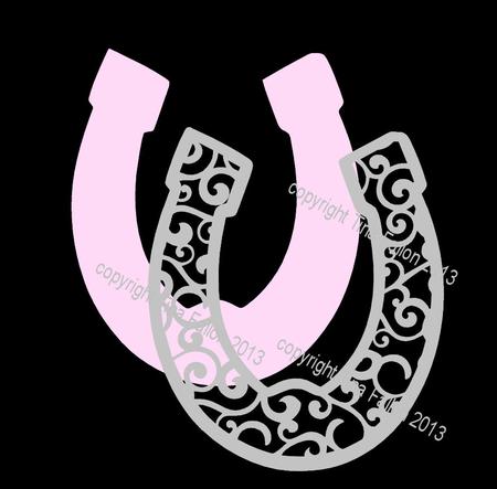 Filigree Wedding Horseshoe Topper