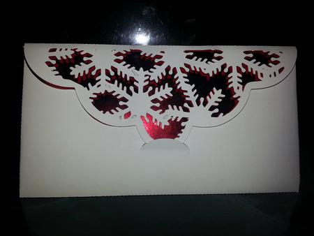 Money Gift Wallet Snowflakes