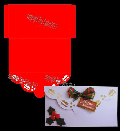 Money Gift Wallet Holly Border