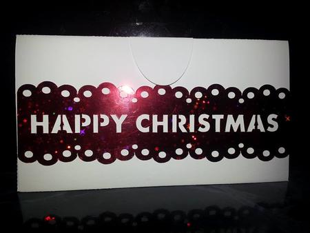 Money Gift Wallet Happy Christmas Border