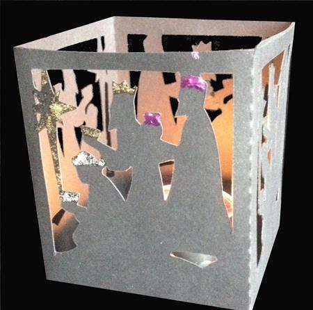 We Three Kings Christmas Box -tealight Luminaire
