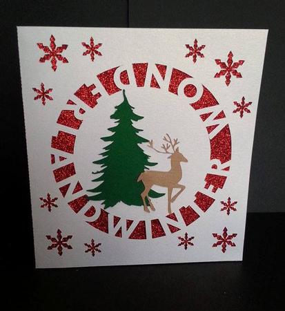 Happy Christmas To My Teacher Card Template