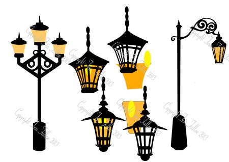 Street Lamps Christmas