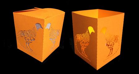 Pheasant Tealight Luminaire And Gift Box 2 Cutting Files