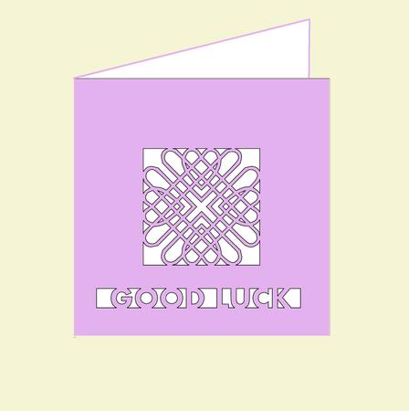 Good Luck Favour Favor Lottery Ticket Holder Entwined Hearts