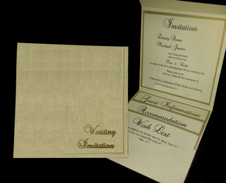 Pocketfold / Wallet - Square Wedding Invitation