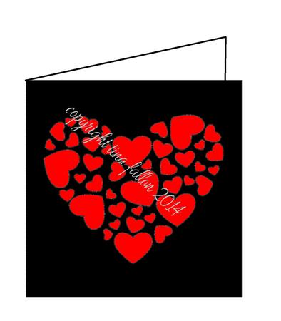 Heart Valentines Anniversary Wedding Engagement Card