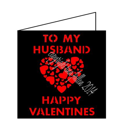 To My Husband Happy Valentines Card