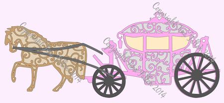 Wedding Carriage And Horse File