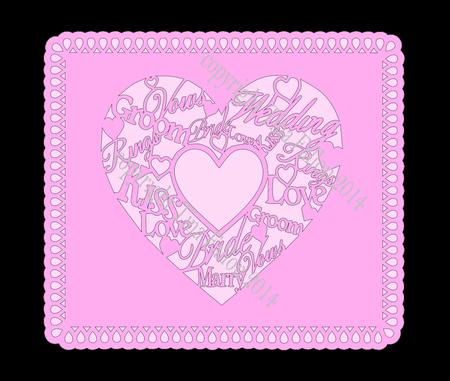 Wedding Heart Topper