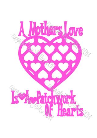 Mothers Love 1 Patchwork Of Hearts
