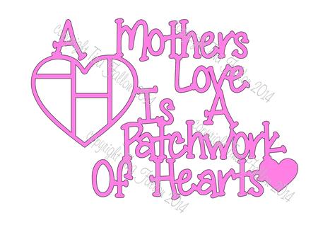 Mothers Love 2 Patchwork Of Hearts