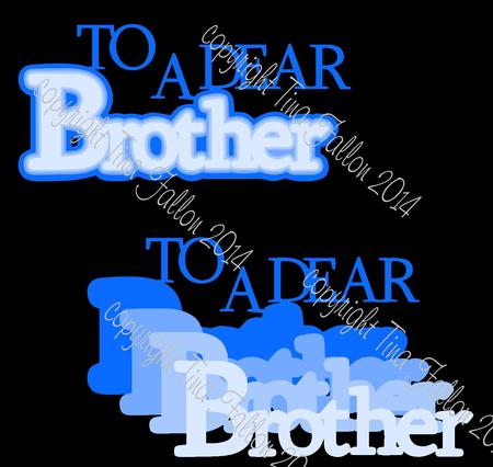 Dear Brother 4 Layered Topper