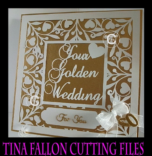 Golden Wedding Anniversary Keepsake Vinyl Or Card multi formats