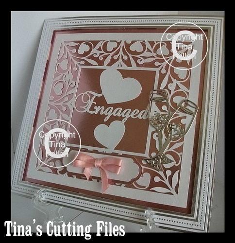 Engagement Keepsake Cut From Vinyl Or Card