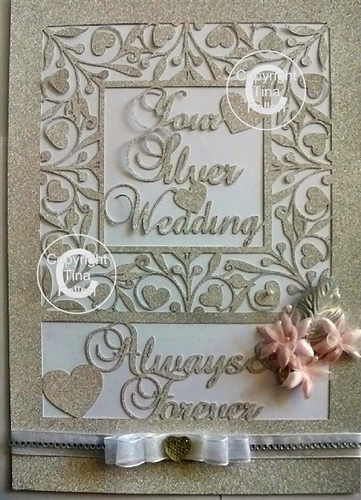 Silver Wedding Anniversary A4 Keepsake Vinyl Or Card