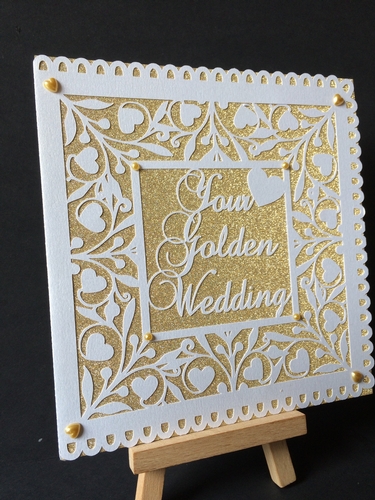 Golden Wedding Greetings Card
