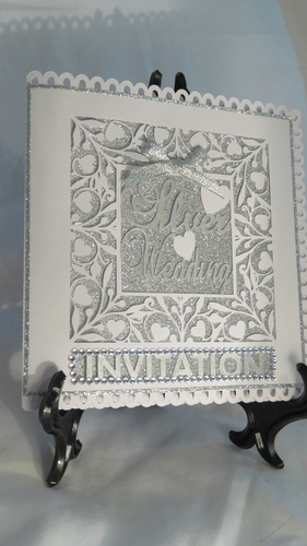 Silver Wedding Anniversary Party Invitation