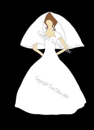 Bride Dress No 3 (single Layer Dress) Paper Piecings