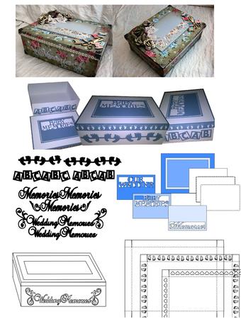 Mix N Match Keepsake Memories Large Box 12x9x4 Inches