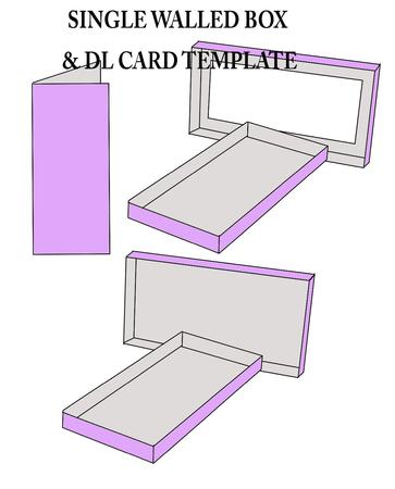 Dl Card Template And Single Walled Box To Fit