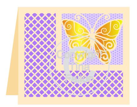 Butterfly 1 Card Template No2