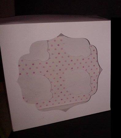 Mini Cupcake Box 47mm Hole For 4 Cakes