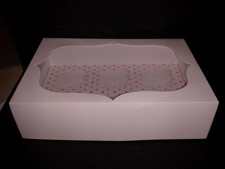 Mini Cupcake Box 47mm Hole For 6 Cakes
