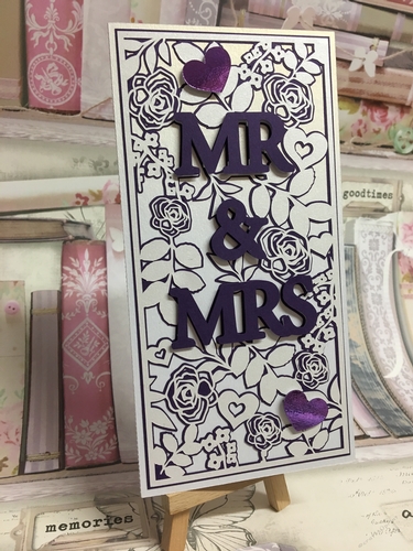 Mr & Mrs Mix N Match Set 1 Card Template And 2 Toppers