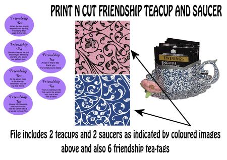 Teacup And Saucer No15+26 Print N Cut File