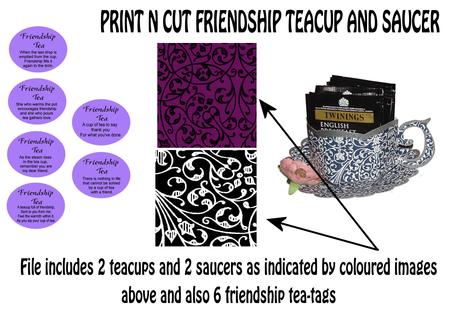 Teacup And Saucer No11+24 Print N Cut File