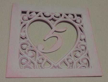 Hearts Swirl Table Numbers