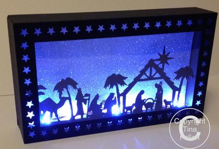 Nativity In A Box Gift Box Or Luminaire Light Holder