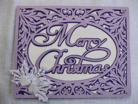 Christmas Card Template Merry Christmas 2 Layered