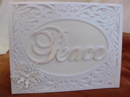 Christmas Card Template Peace 2 Layered