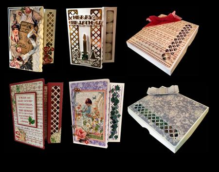 Blank Tealight Card/gift Box With Separate Presentation Box
