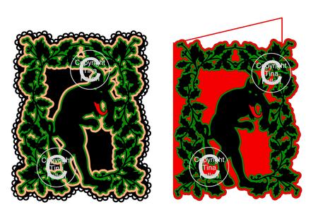 Krampus Christmas Card And Topper Pagan Goth
