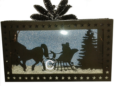 Sleigh Ride In The Snow Christmas Eve Scene In A Box