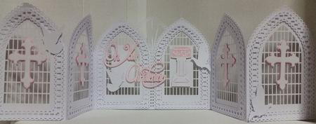 Christening Baptism Communion Confirmation Tri Fold Card