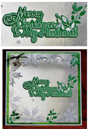 Merry Christmas To My Husband - Layered Topper