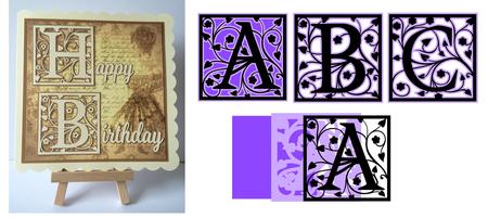 Full Set Of Framed A - Z Alphabet Alphas Set 2 various formats