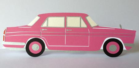 Classic Car Austin Cambridge Card Template And Topper