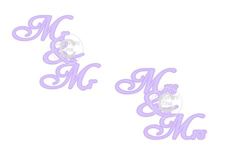 Mr & Mr And Mrs & Mrs Word Topper