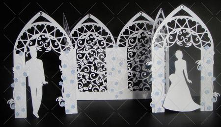Wedding Arch Triple Fold With Filigree