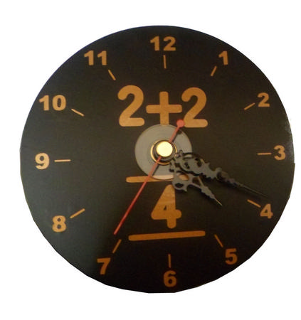 Teacher Mathes Clock Face For Cds / 45s / Lps And 78s