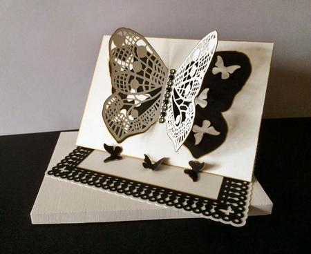 Butterfly Easel Card With Box